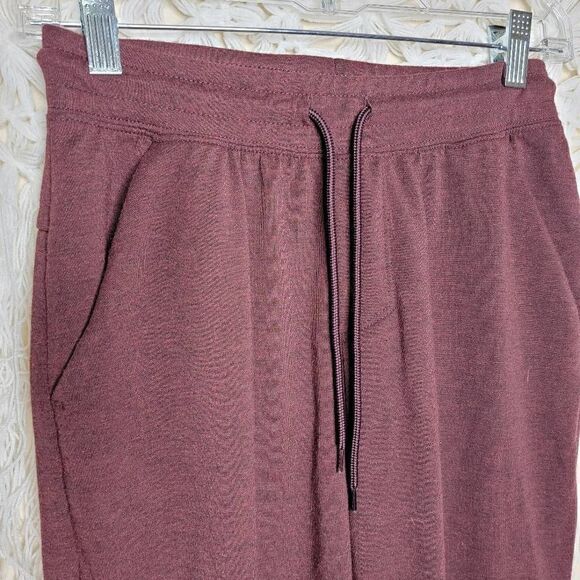 Athletic Works Driworks Pull String Jogger Sweatpants Burgundy Size Small - Picture 7 of 11